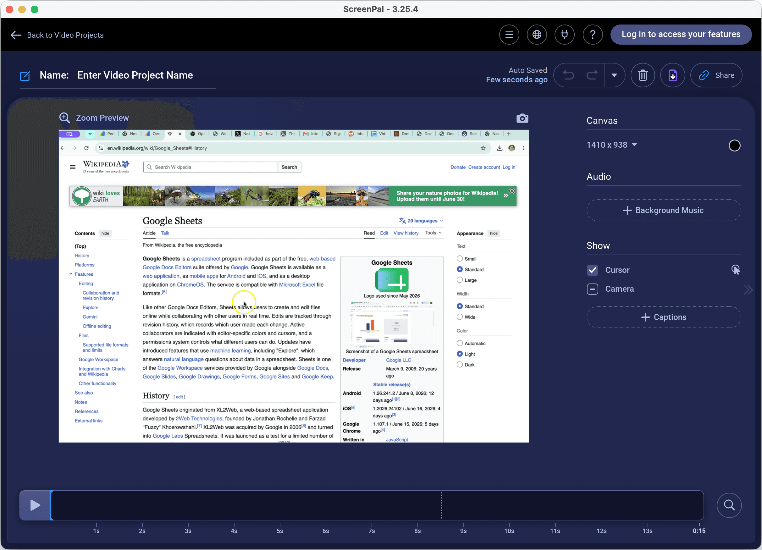 ScreenPal screen and webcam recorder with video editor and hosting