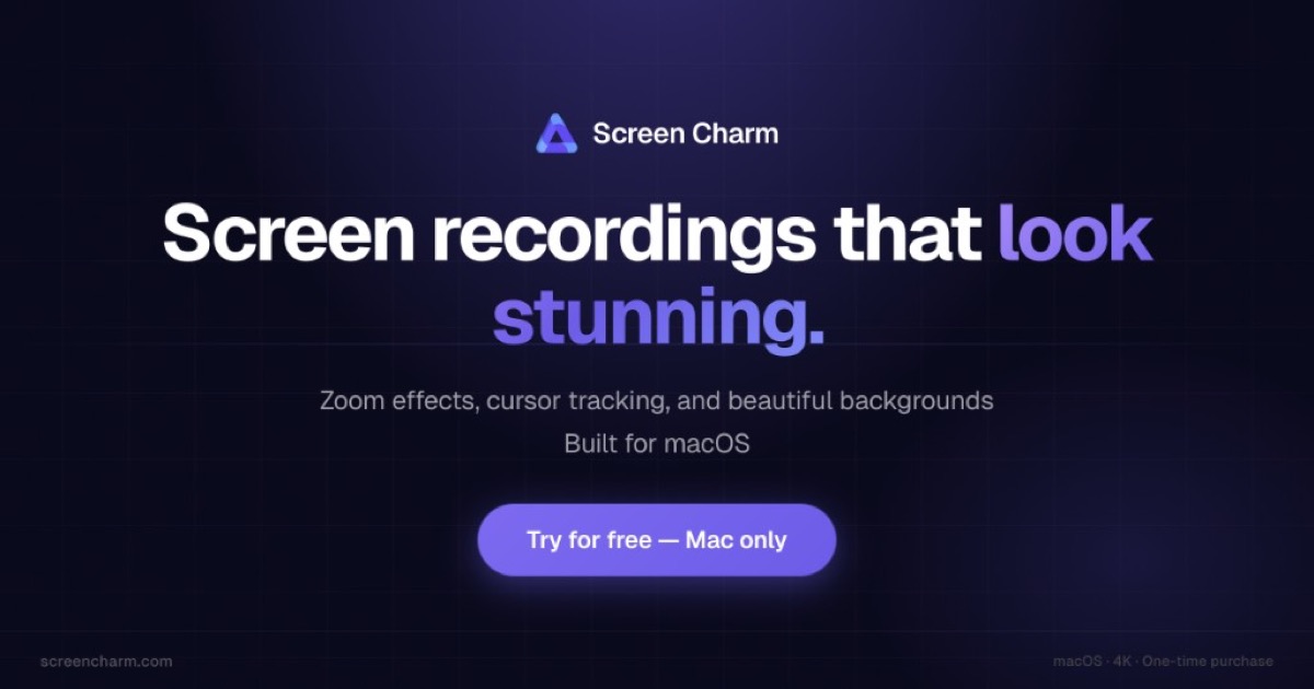 Screen Recorder with Zoom Effects for Mac