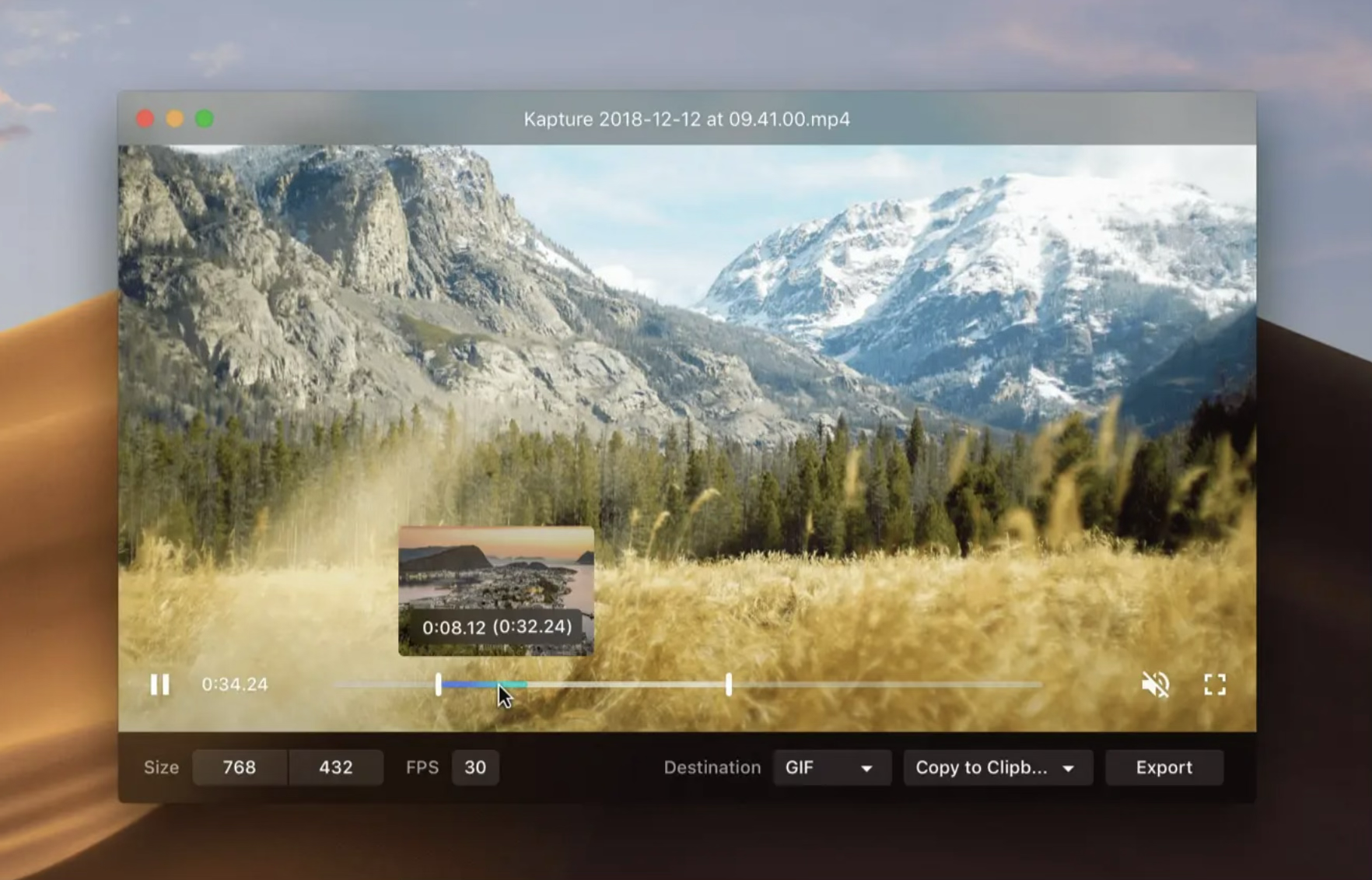 Kap screen recorder for macOS — menu bar GIF and video capture tool