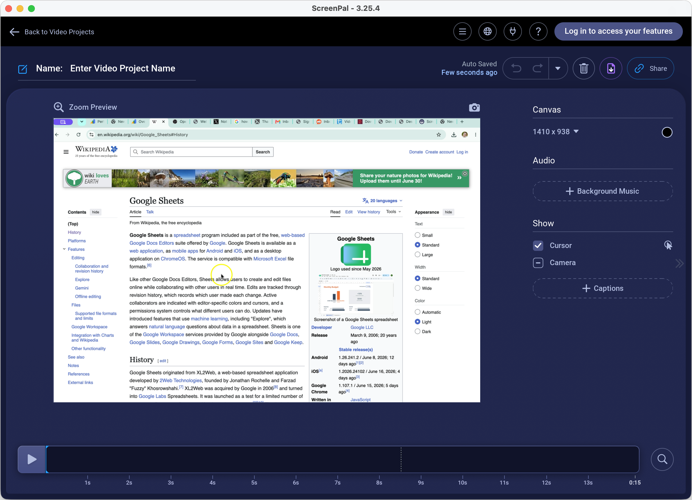 ScreenPal screen and webcam recorder with video editor and hosting